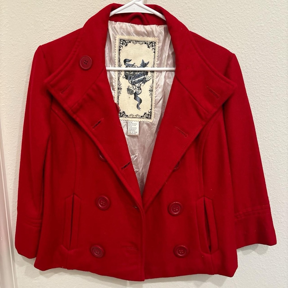 Stunning Red Peacoat